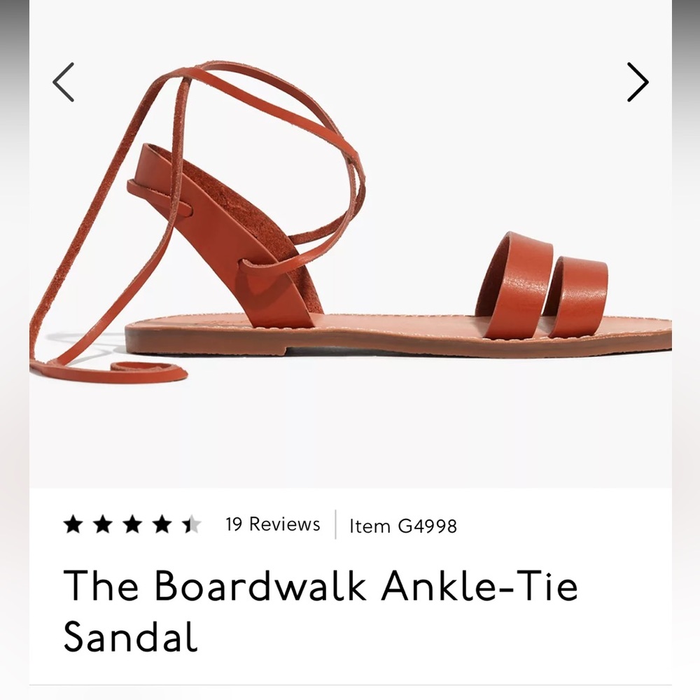 Madewell Ankle-Tie Sandal Brown